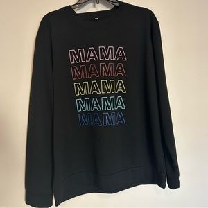 Black MAMA Sweatshirt 2X